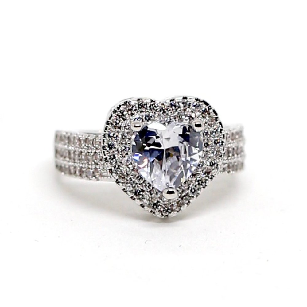 Jenna Jameson Silver Heart Ring - Picture 8 of 12